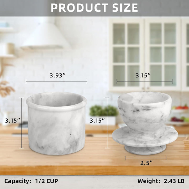 Butterdose Französische mit Deckel Marmor Butter Dose Butterfass Butterglocke Wassergekühlt Butterto