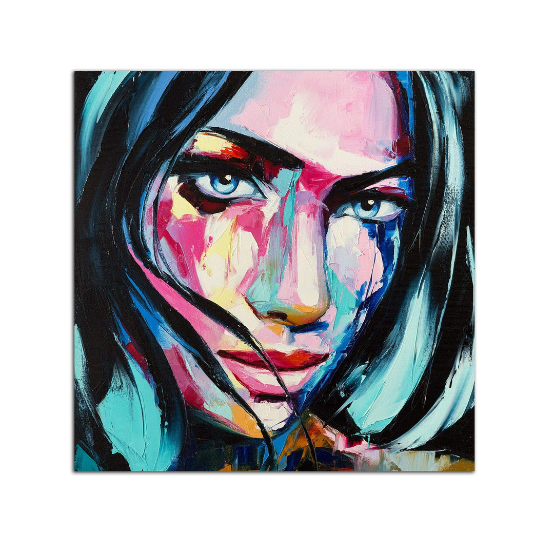 Startonight Bild auf Acrylglas - Schönes Frauenporträt - Abstrakte Modernes Acrylglasbild - Deko Gla
