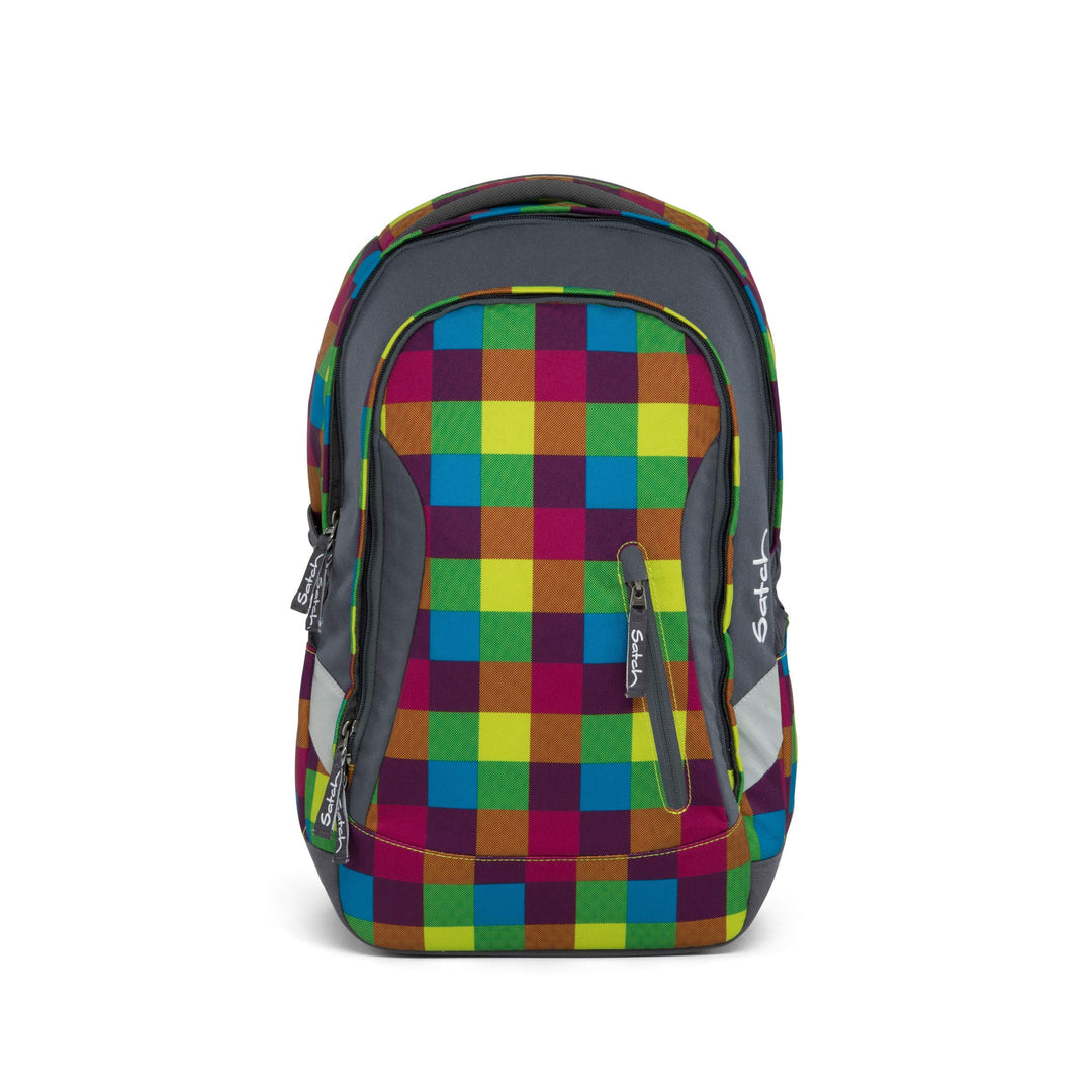 SATCH Beach Leach 2.0 Kinder-Rucksack, 45 cm, Karo Bunt Gepixelt, SAT-SLE-001-901