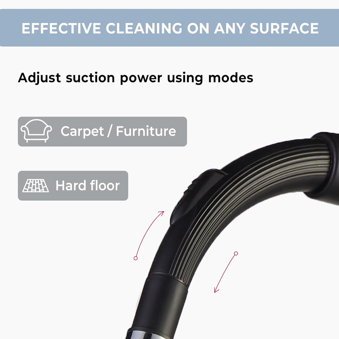 EFFEKTIV Beutelloser Staubsauger GranTornado 1000X, Cyclone 1200W Power Kompakte Bodenstaubsauger oh