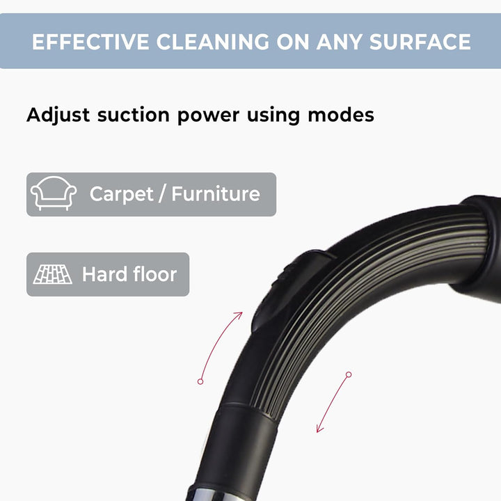 EFFEKTIV Beutelloser Staubsauger GranTornado 1000X, Cyclone 1200W Power Kompakte Bodenstaubsauger oh