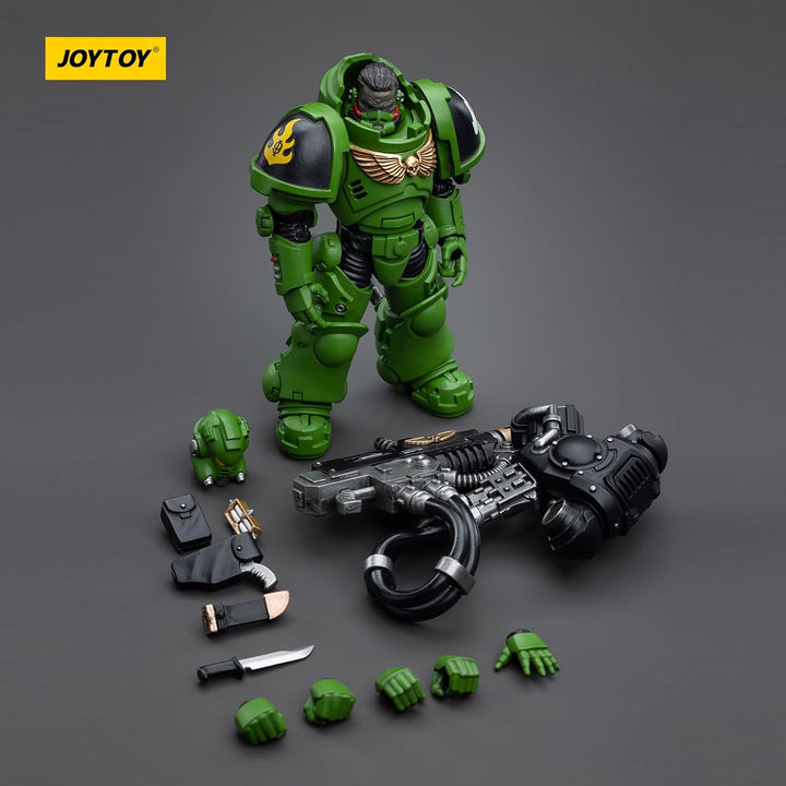 JOYTOY Warhammer 40K Salamanders Eradicators Brother T'Kren 1/18 Action Figur，Sammeln Und Zeigen Mod