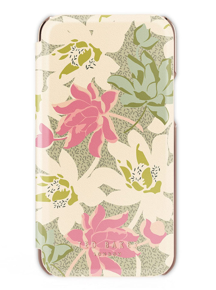 Ted Baker Schutzhülle für iPhone 13 Pro, verspiegelt, Salbeigrün