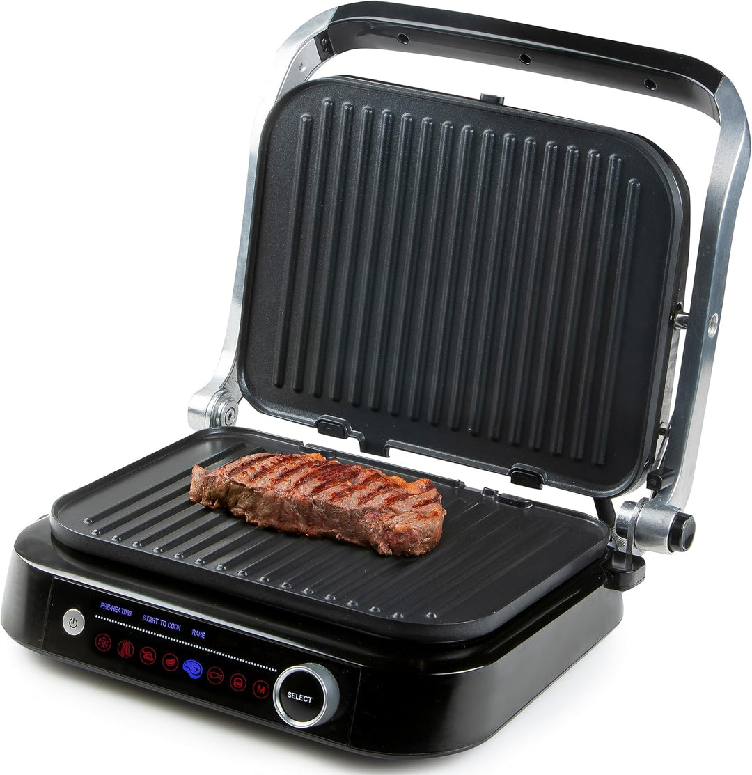 DOMO DO9249G Kontaktgrill - Grill Genius - Cool Touch Funktion - Ideal zum Grillen von Paninis, Toas