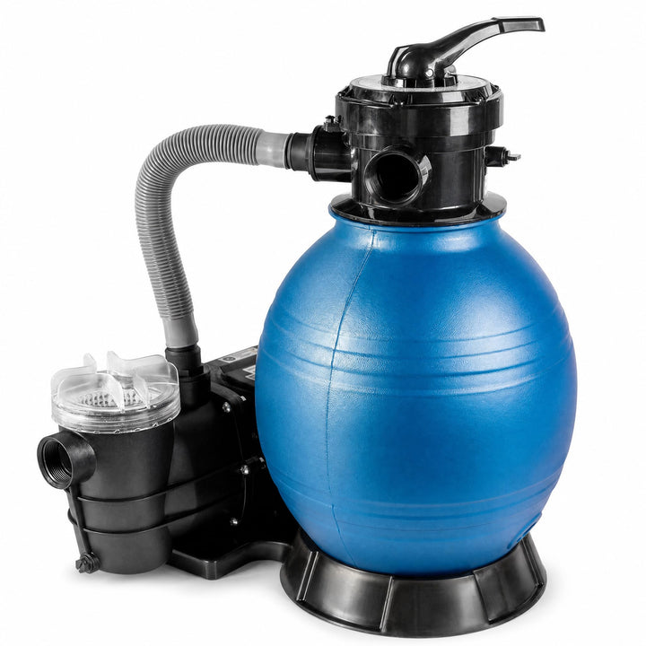 HST Profi Leis Sandfilteranlage 8 m3, 8000 Liter/Std, 250 W | Erweiterbare Filterpumpe mit geringer
