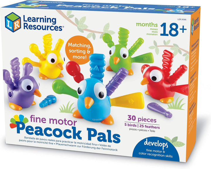 Learning Resources Freundliche Pfauen zur Förderung der Feinmotorik