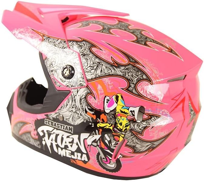 Kinder Crosshelm Mejia – Motorradhelm für Kinder, ABS-Schale, robuster Kinderhelm für Downhill, Quad