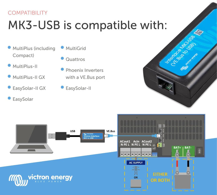 PC Victron MK3-USB Schnittstelle (VE.Bus auf