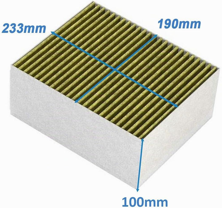 EVAYP/Aktivkohlefilter Clean Air/Kompatibel mit 17004083, Bosch DZZ1XX1B6, Siemens LZ31XXB16 Neff Z5