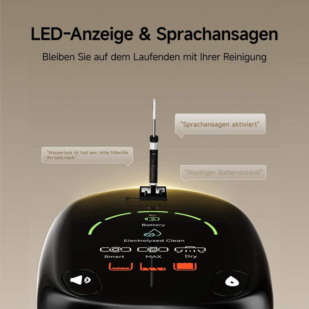 uwant D500 Nass Trockensauger,Abwassertanks-Desodorierung,180° Lay-Flat Saugwischer,17,000 Pa Saugkr