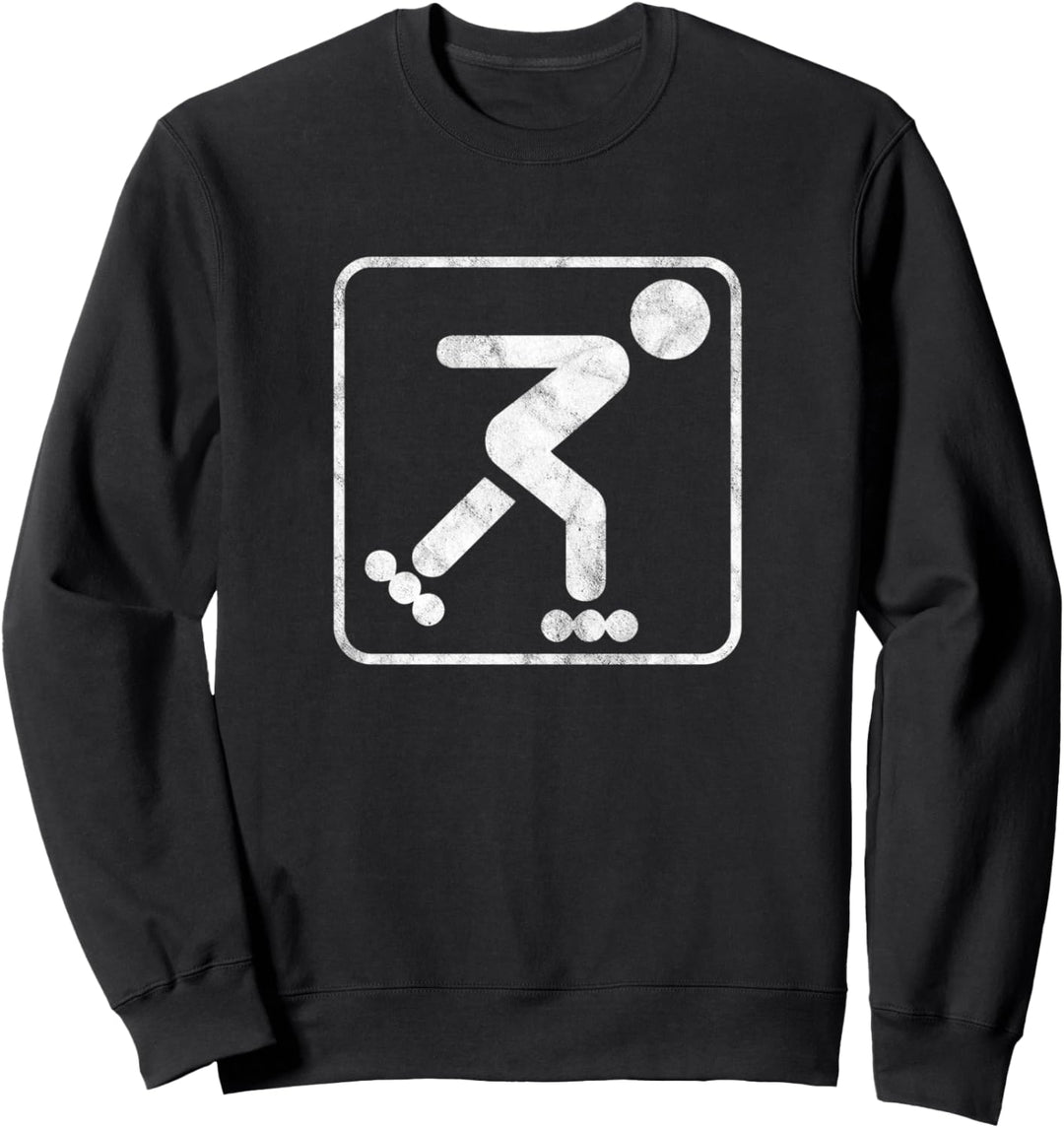 Inliner Rollschuhe Skater Sk8 Inline Sport Skaten Sweatshirt