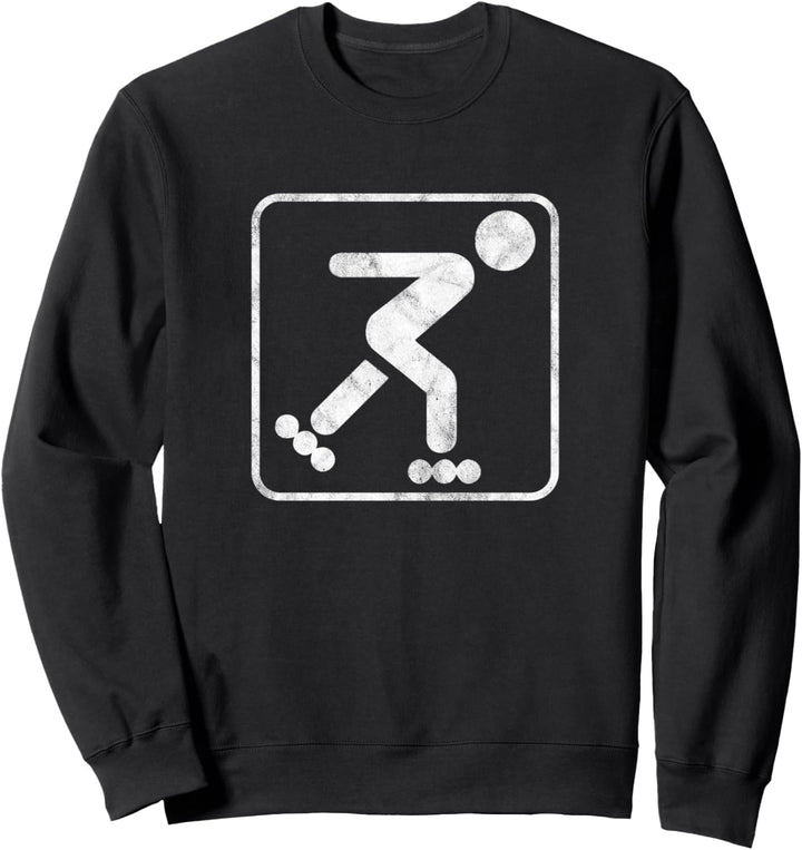Inliner Rollschuhe Skater Sk8 Inline Sport Skaten Sweatshirt