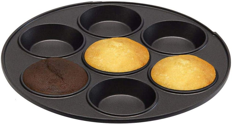 Bestron 3-in-1 Cakemaker im Retro Design, mit 3 auswechselbaren Backplatten, Donut-, Cupcake- und Ca