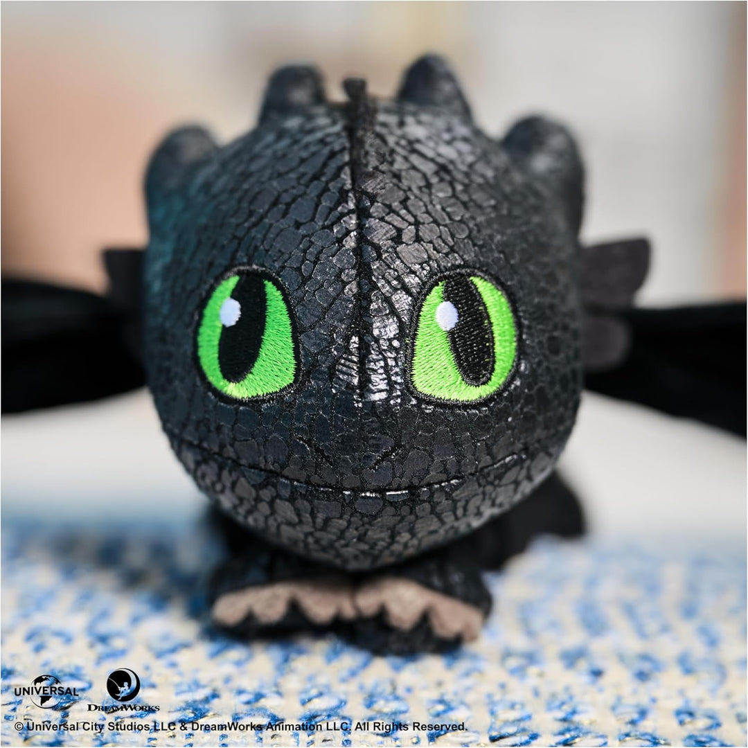 Dreamworks Dragons – Plüschtier-Drache Ohnezahn mit Griff- und Gleitfunktion, 30 cm lang, Spielzeug