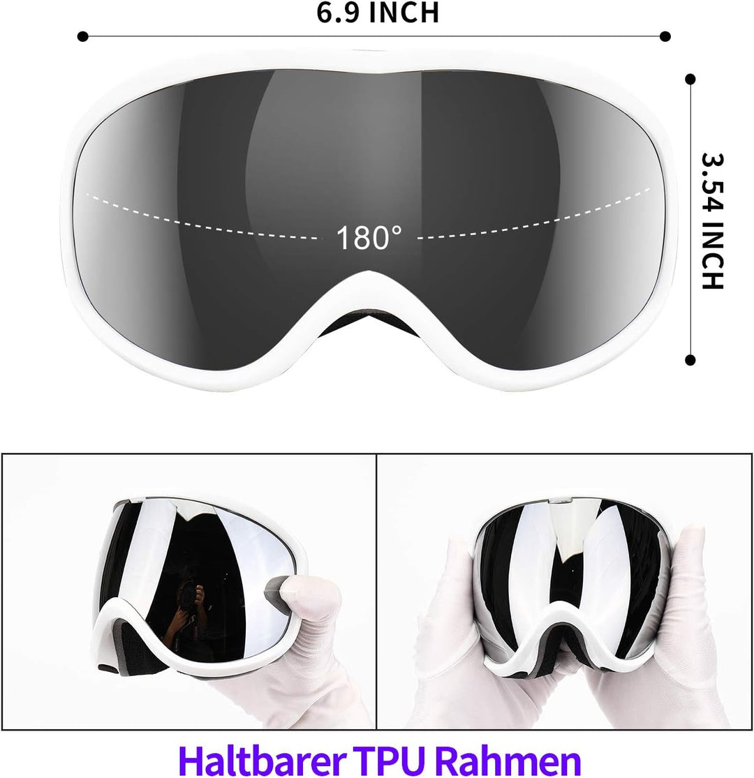 Supertrip Skibrille Herren Damen Snowboardbrille für Skifahrer Antifog UV400-Schutz Wintersportarten