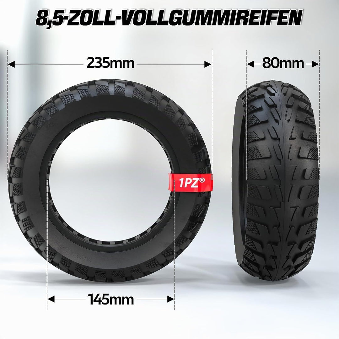 1PZ GD1-E1V 10x2.70-6.5 Vollgummireifen 70/65-6.5 10 Zoll Schlauchloser Reifen Ersatzreifen Kugoo G-