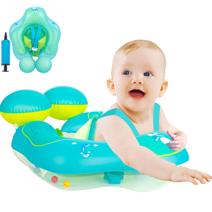 Aufblasbare Baby Schwimmfloat 0-6 Monate Baby Pool Float mit Sicherheitssitz 6-12 Monate Säugling Kl