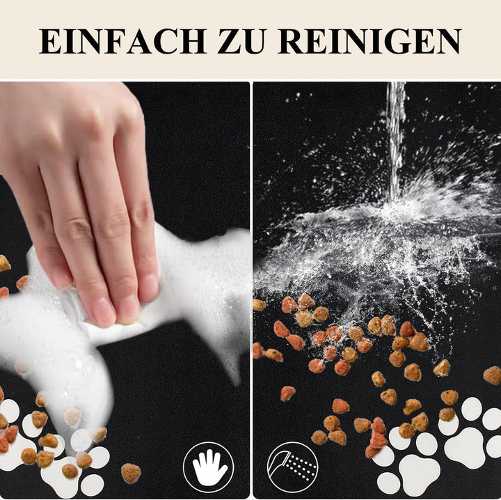 Napfunterlage Hund Katzen Futternapf Unterlage: 50 x 30 cm rutschfeste Hundenapf Unterlage Katzennap