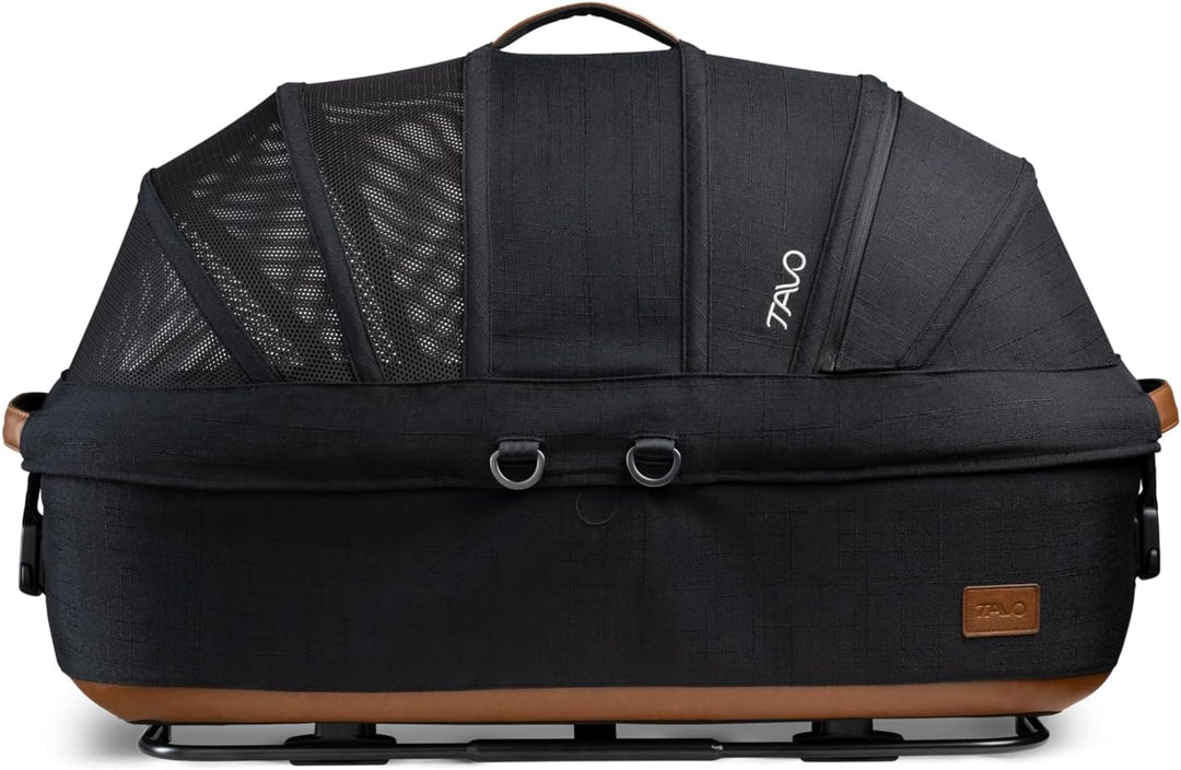 Tavo Maeve Medium Flex‑Griff Haustier‑Autositz mit ISOFIX‑Bodenplatte, 2 Matratzenauflagen, Geeignet