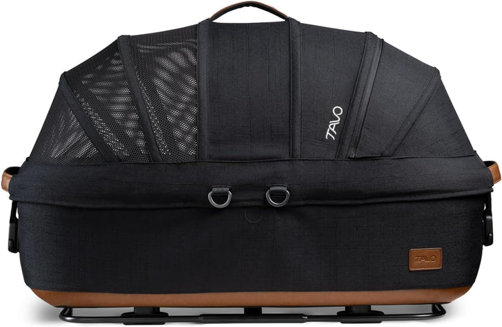 Tavo Maeve Medium Flex‑Griff Haustier‑Autositz mit ISOFIX‑Bodenplatte, 2 Matratzenauflagen, Geeignet