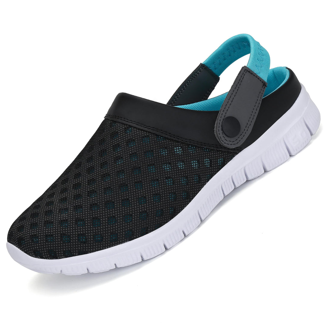 SAGUARO Unisex Clogs Sommer Hausschuhe Leicht Gartenschuhe Gr. 36-48 37 EU Blau, 37 EU Blau