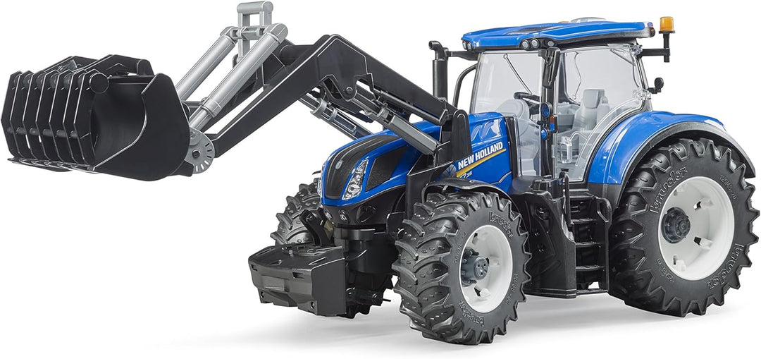 bruder 03121 - New Holland T7.315 mit Frontlader - 1:16 Bauernhof Landwirtschaft Traktor Trecker Sch