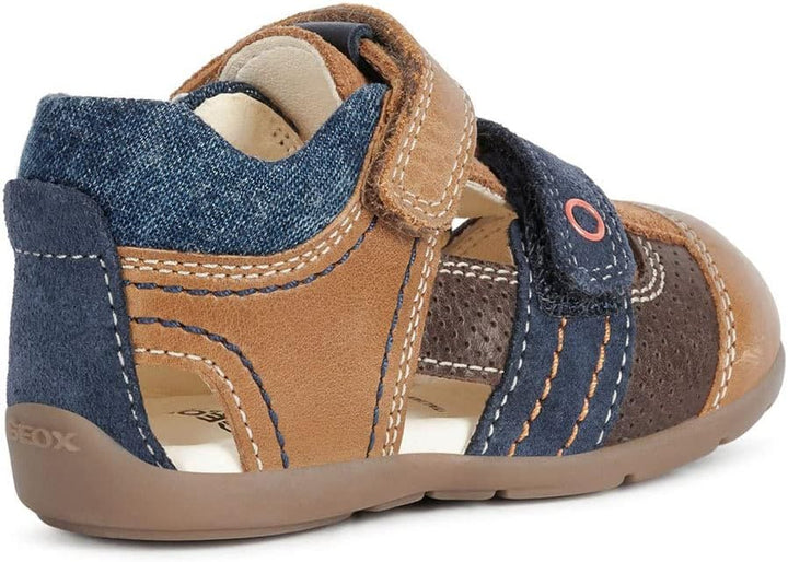 Geox B Kaytan A Lauflernschuhe 20 EU Caramel Navy, 20 EU Caramel Navy