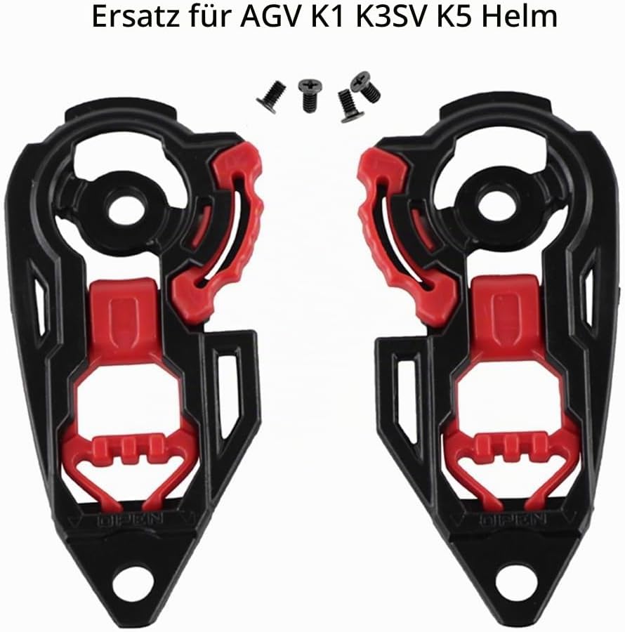 Shkalacar 1 Paar Schild Getriebe Basis Werkzeug, Helmschild Visier Getriebeplattensatz, Kunststoff H