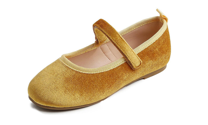 Feversole Girls Cute Dress, Mädchen süsses Kleid Mary Jane Schuhe weiche Party Urlaub Ballerinas 30