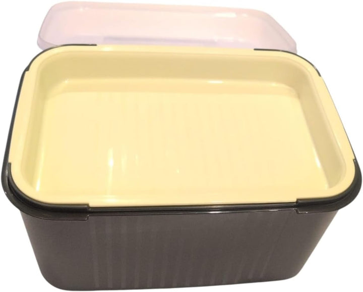 Tupperware Naschkätzchen Schatztruhe Apollo 7300ml 7,3 Liter olivgrün mit Einsatz box behälter Plätz