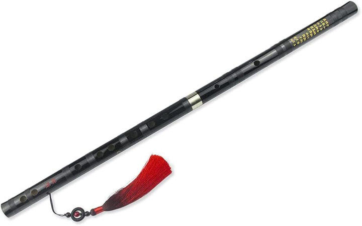 D Key Dizi Black Bitter Bamboo Flöte Chen Qing Flöte mit gratis Membran & Kleber & Protektor Set Tra