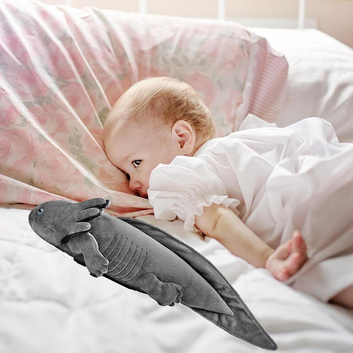 lilizzhoumax Axolotl Plüschtier Kuscheltier Kawaii Realistische Plüsch Salamander Stofftier Spielzeu