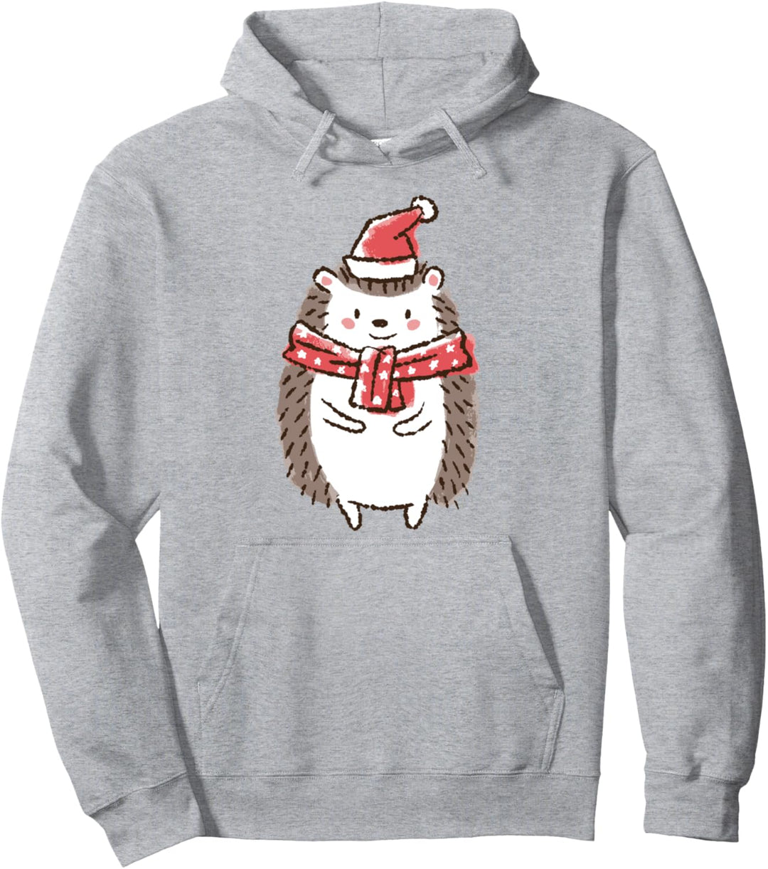 Netter Weihnachtsigel Igel Weihnachten Urlaub Süss Tier Pullover Hoodie