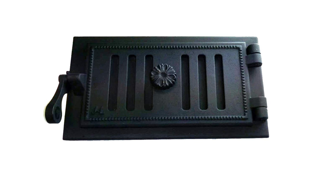 Sellon24® Revisionstür aus Gusseisen 34x19cm Gusseisen Kacheltür Backofentür Schwarz