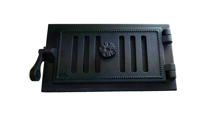 Sellon24® Revisionstür aus Gusseisen 34x19cm Gusseisen Kacheltür Backofentür Schwarz