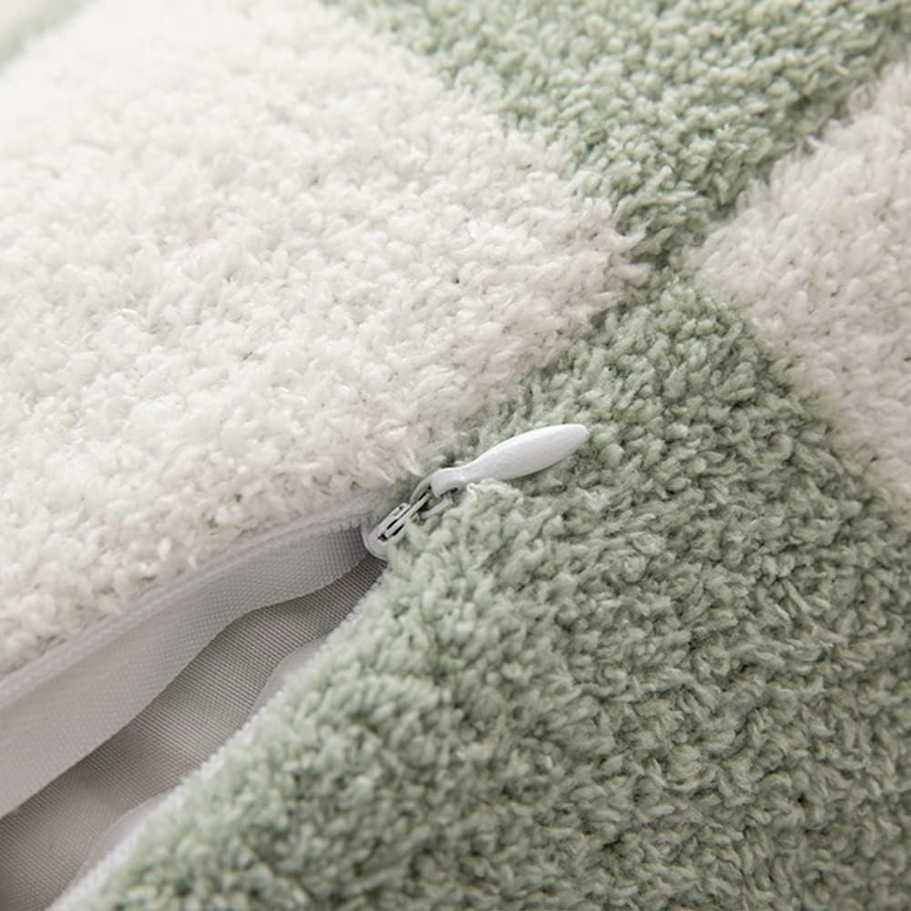 NIDITW Set mit 2 ultraweichen Schachbrett-Kissenbezügen, flauschig, Mikrofaser, Schachbrett, Gingham