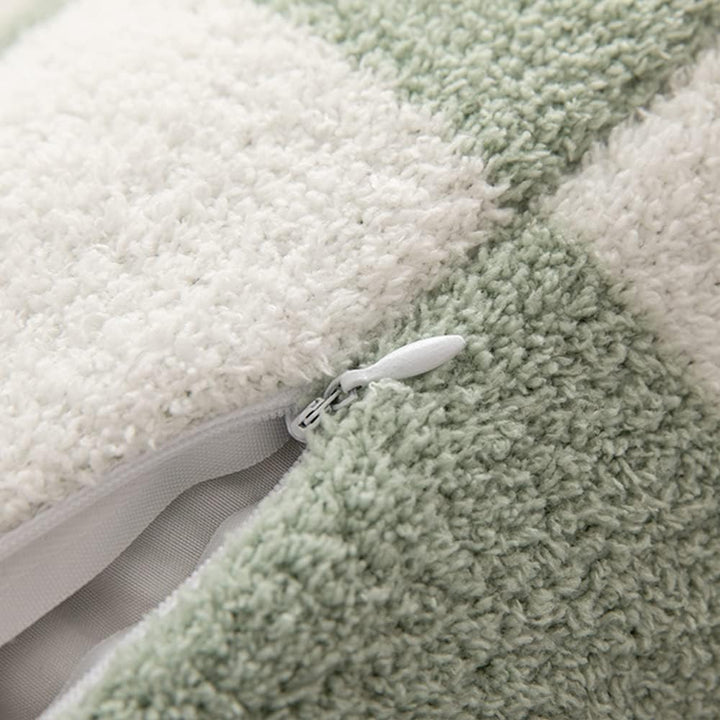 NIDITW Set mit 2 ultraweichen Schachbrett-Kissenbezügen, flauschig, Mikrofaser, Schachbrett, Gingham
