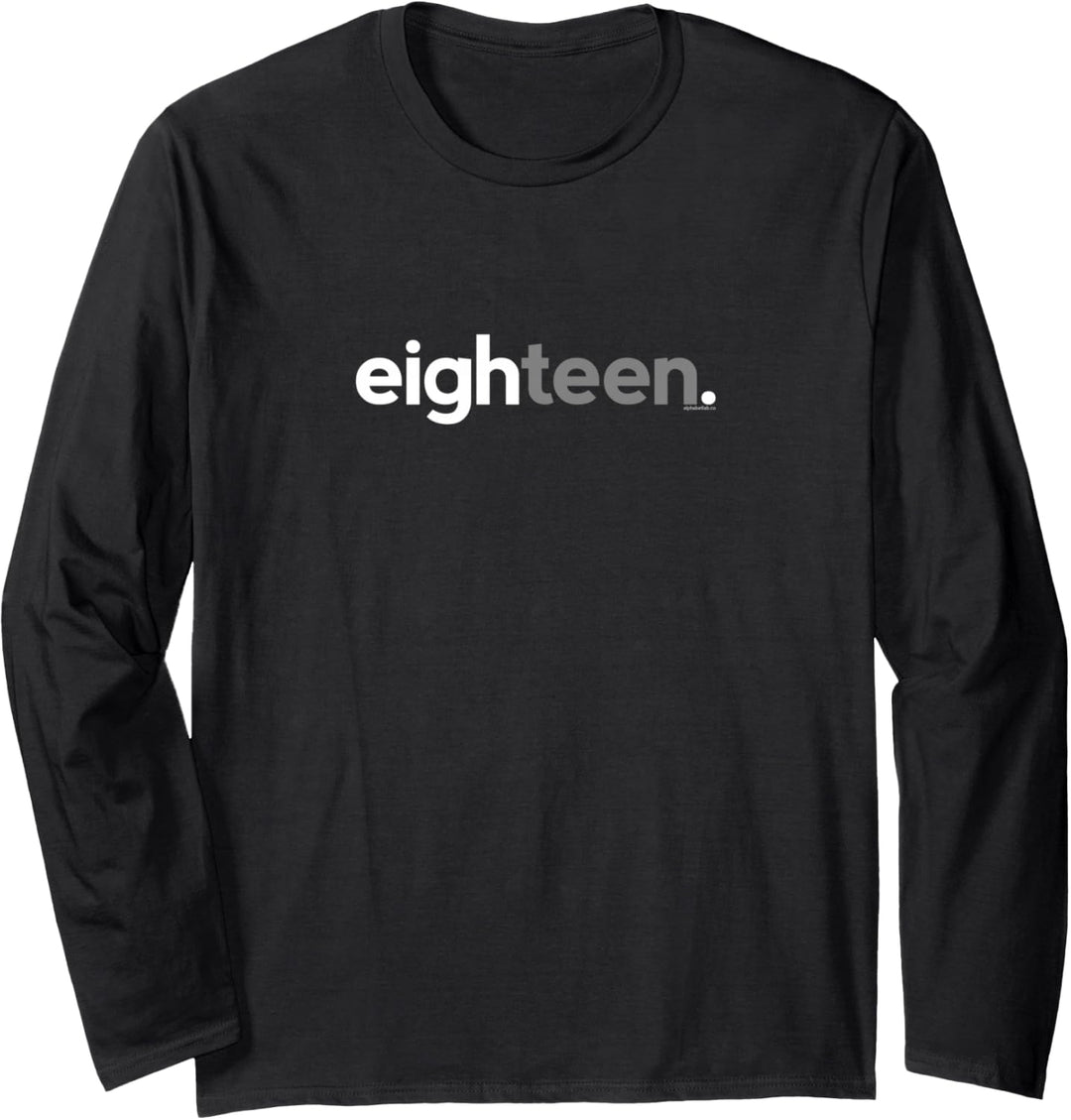 18th Birthday for Boys Eighteen Him Age 18 Year Party Teen Langarmshirt