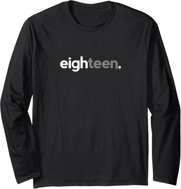 18th Birthday for Boys Eighteen Him Age 18 Year Party Teen Langarmshirt