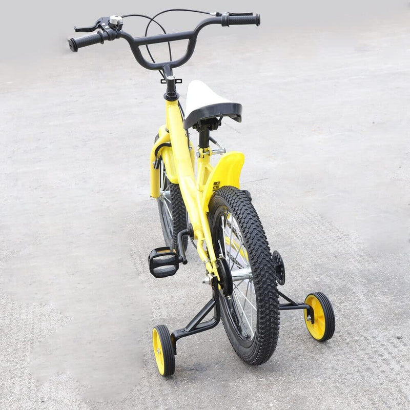 GramStudio 16 Zoll Kinderfahrrad, Kinderfahrräder mit Abnehmbare Stützrädern und Schutzbleche Mädche