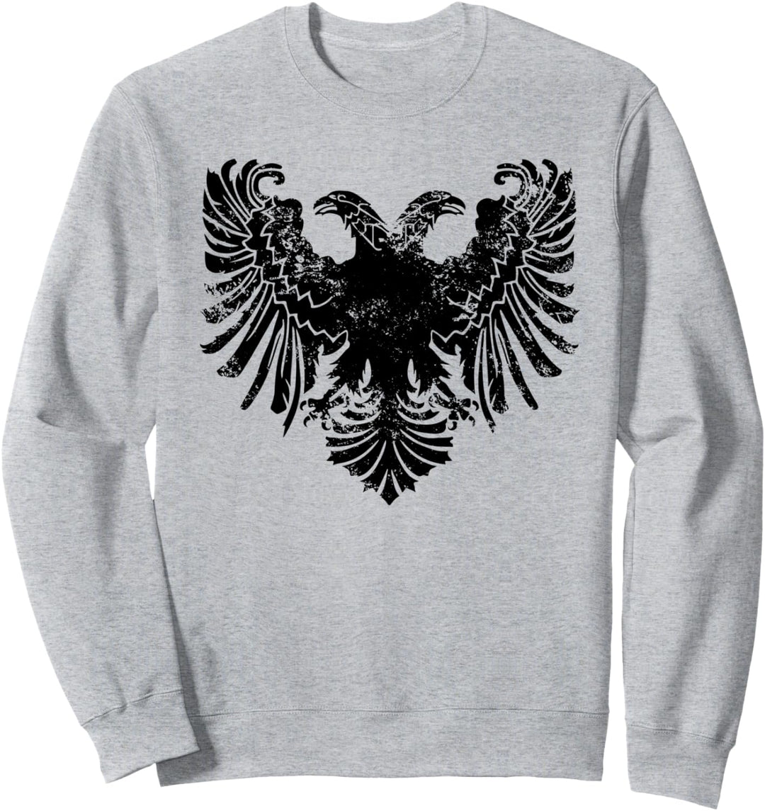 First Albanian Flag Kuq e Zi Kosova Albania Shqipe Sweatshirt