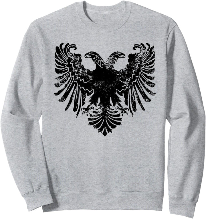 First Albanian Flag Kuq e Zi Kosova Albania Shqipe Sweatshirt