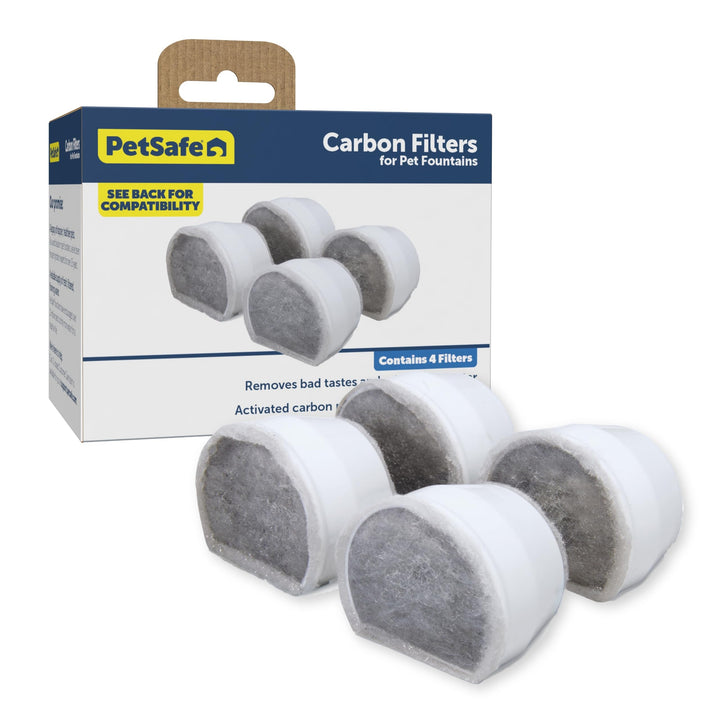 PetSafe Ersatz-Aktivkohlefilter für Drinkwell-Keramik-Trinkbrunnen, Sauberes Trinkwasser für Hunde u