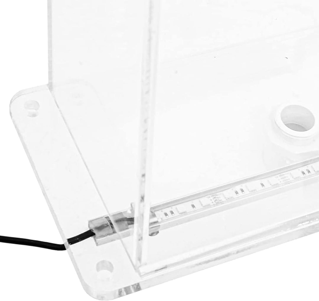 Tidyard Wasserfall Element mit RGB-LEDs, Pool Brunnen mit LEDs, Schwimmbad Wasserfall Poolfontäne Ac