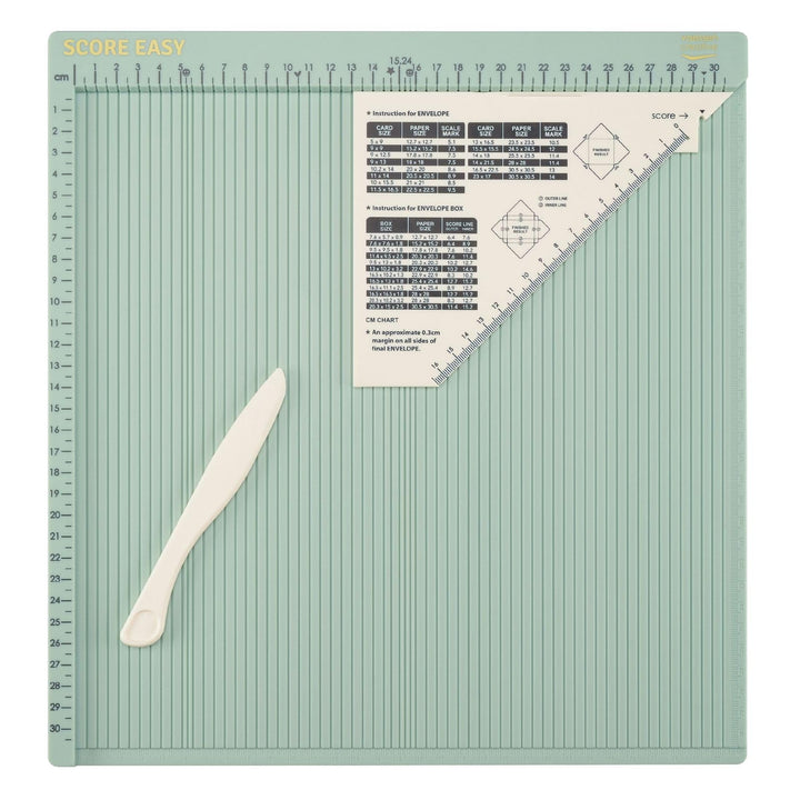 Vaessen Creative Score Easy Grosses Mehrzweck Falzbrett Cm Minze, Mintgrün, 30,5 x 30,5 cm Mintgrün