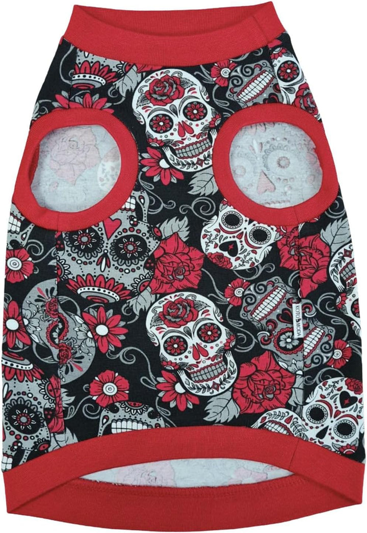Kotomoda Sphynx Katzen Kleidung T-Shirt Rote Schдdel (XS), XS