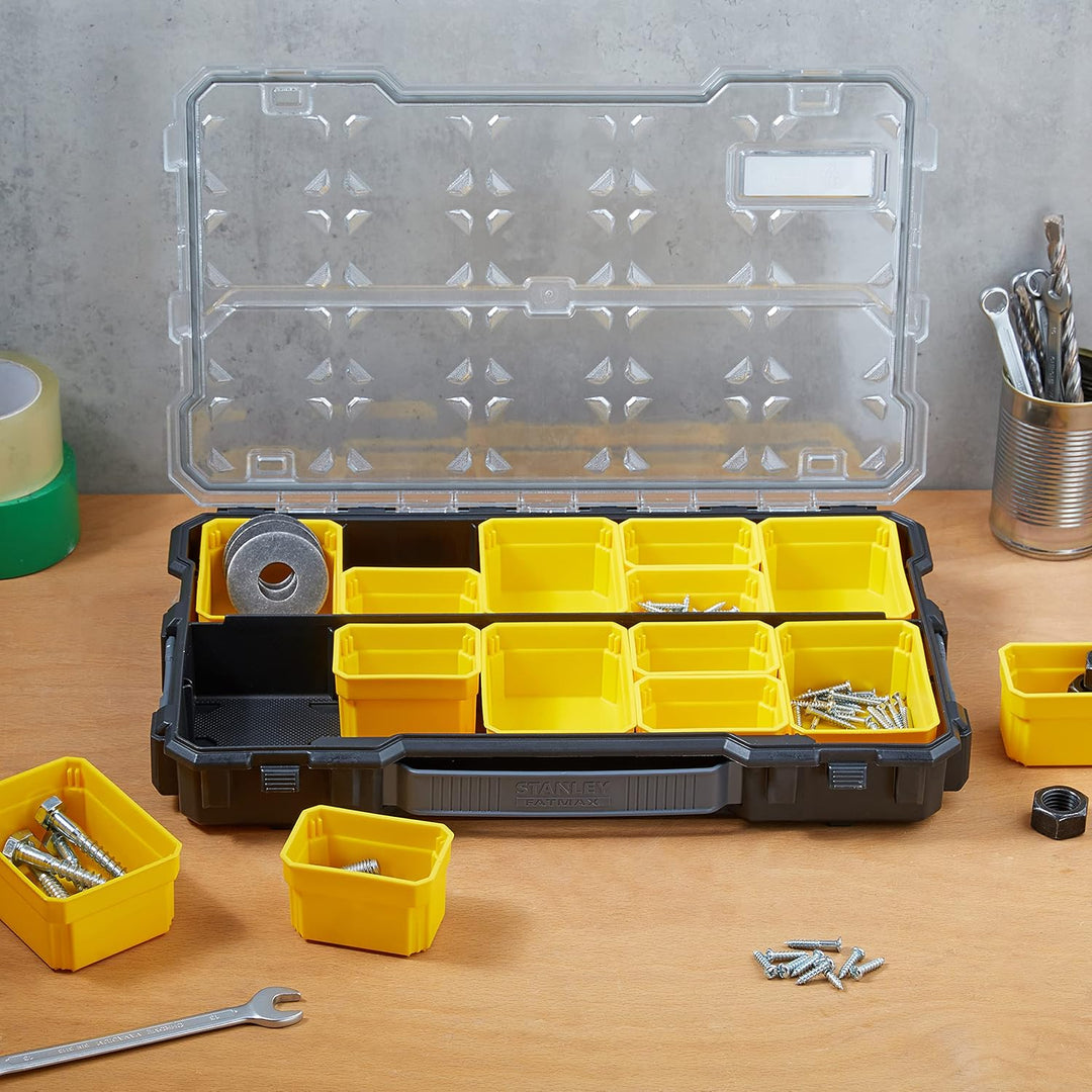 Stanley FatMax Profi-Organizer 2/3 / Zubehörbox (zum Verstauen und Transportieren von Kleinteilen un