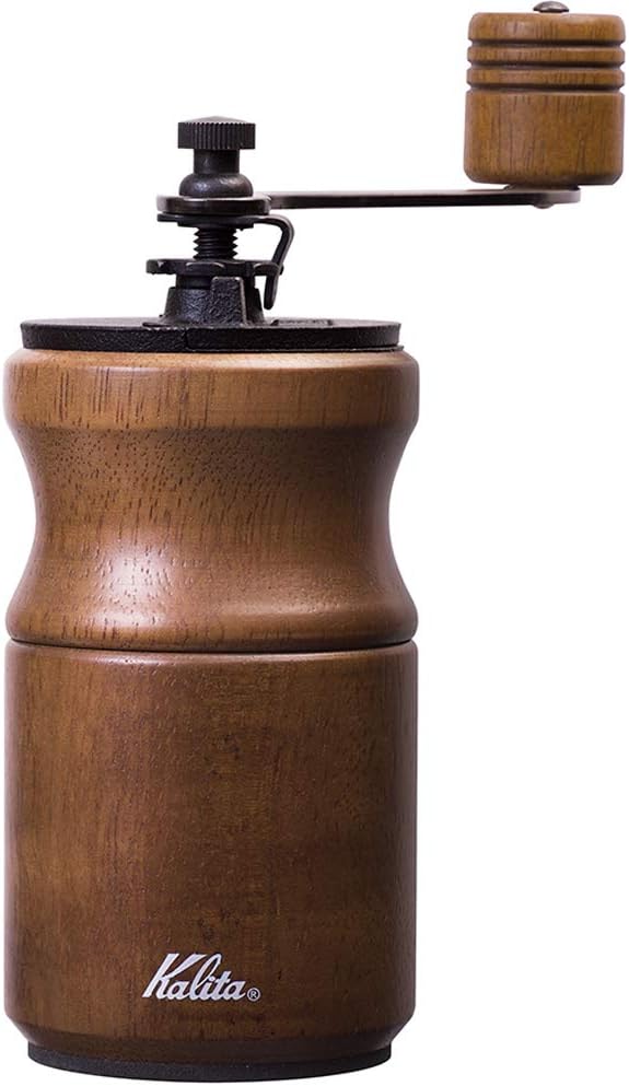Carita Kaffeemühle Holz Langlebig Gusseisen Cutter KH-10BR Braun #42169 Handmühle für Anfänger Klein