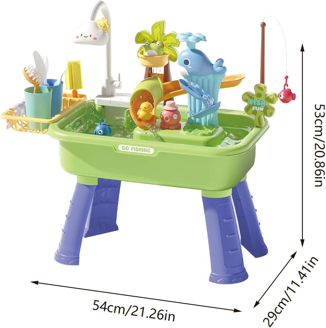 Generisch Wasserspieltisch Für Kinder - Pädagogisches Sensorik Spielset, Sand Wassertisch, Angelspie