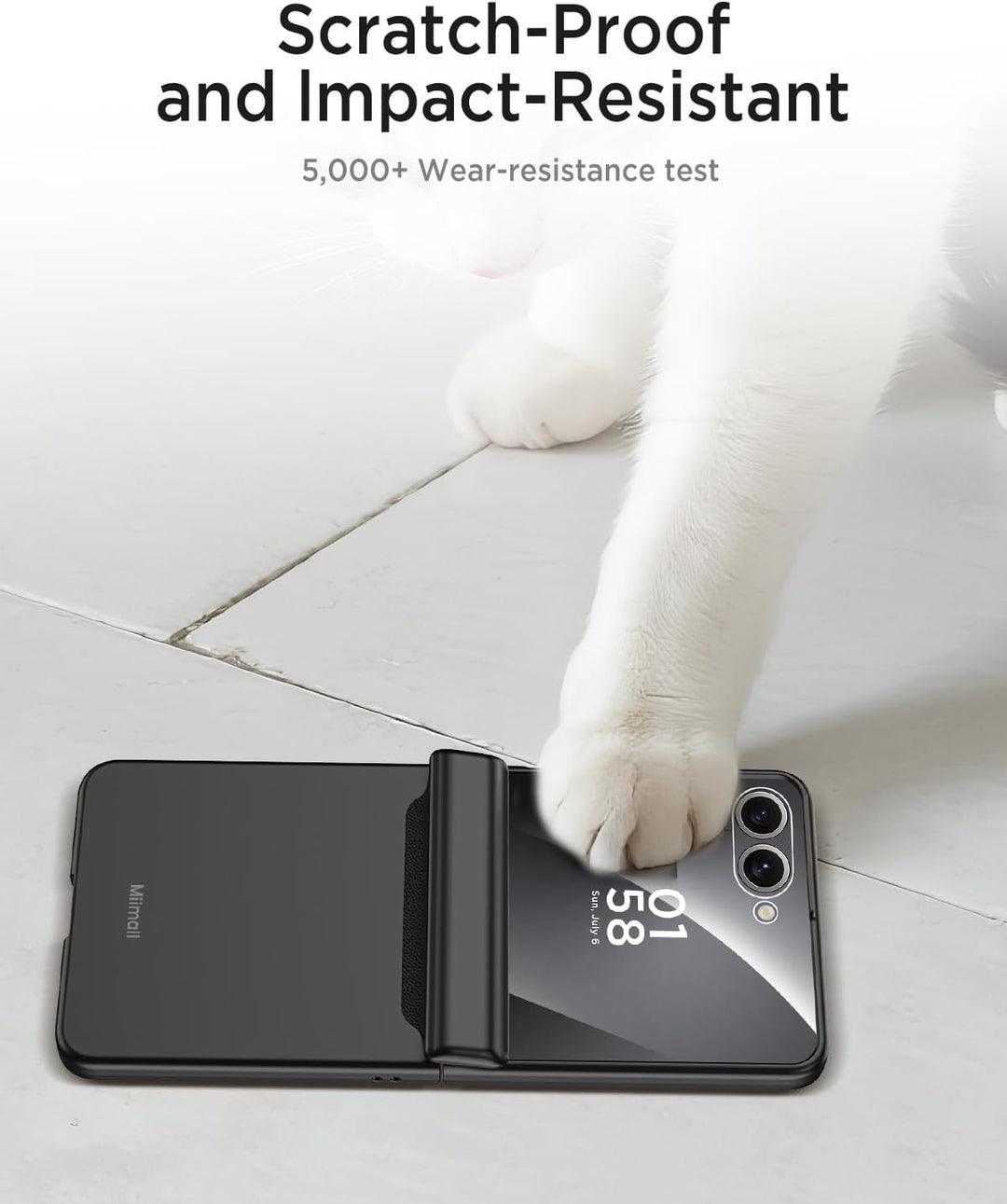 Miimall Kompatibel mit Samsung Galaxy Z Flip 7 Hülle mit Scharnierschutz Magnetischer [Externer Bild